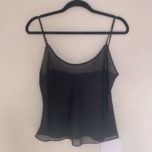 Black transparent tank